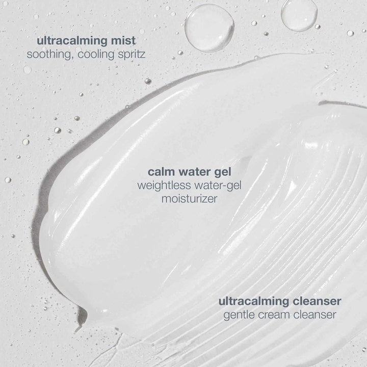 Dermalogica Sensitive Skin Rescue Kit lugnande hudvårdskit med Ultracalming mist, Calm Water Gel och Ultracalming cleanser