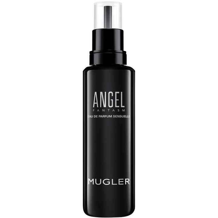 Mugler Angel Fantasm Eau de Parfum Refill 100 ml som ger en sensuell parfym i svart flaska med silvertext