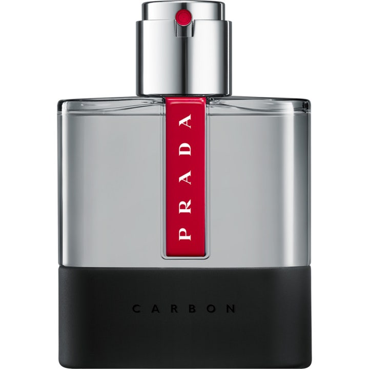 Prada Luna Rossa Carbon Eau de Toilette 50 ml intensiv maskulin parfym i en svart och silverfärgad flaska med röd detalj
