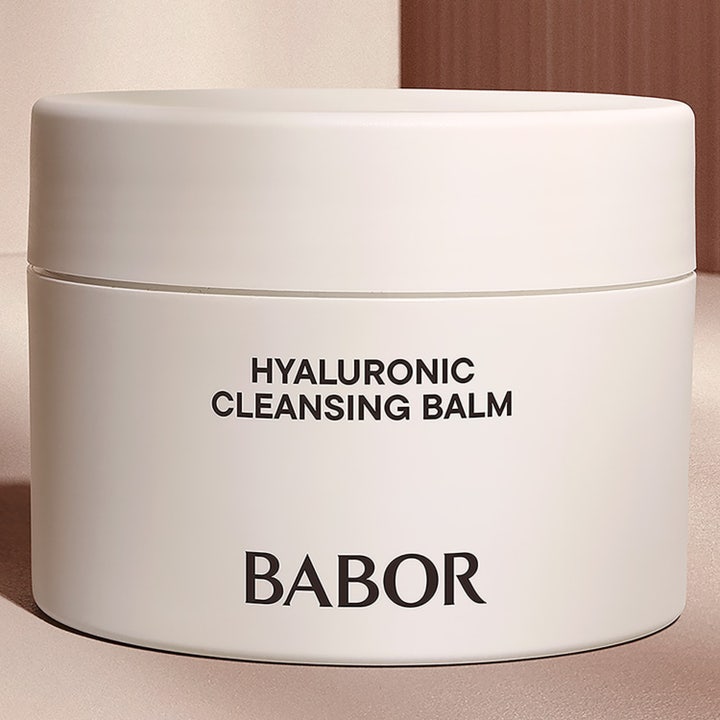 Babor Hyaluronic Cleansing Balm 150 ml återfuktande tvättbalsam i beige ytterförpackning för ansiktsrengöring torr hud