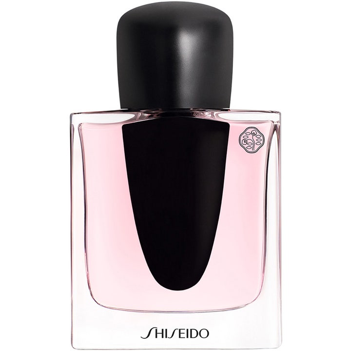 Shiseido Ginza Eau de Parfum 50 ml blommig designer parfym dam present i glasflaska med rosa vätska och svart lock
