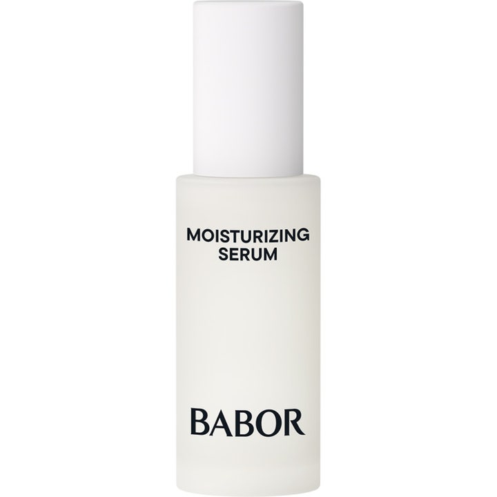 Babor Skinovage Moisturizing Serum 30 ml återfuktande ansiktsserum i stilren frostad flaska med vitt lock