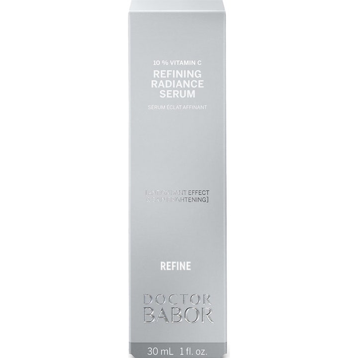 Doctor Babor Refining Radiance Serum 30 ml lystergivande 10% vitamin c serum i en stilren silverfärgad ytterförpackning
