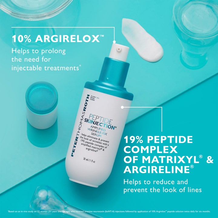 Peter Thomas Roth Peptide Skinjection 30 ml rynkreducerande serum med peptider och krämig vit textur.