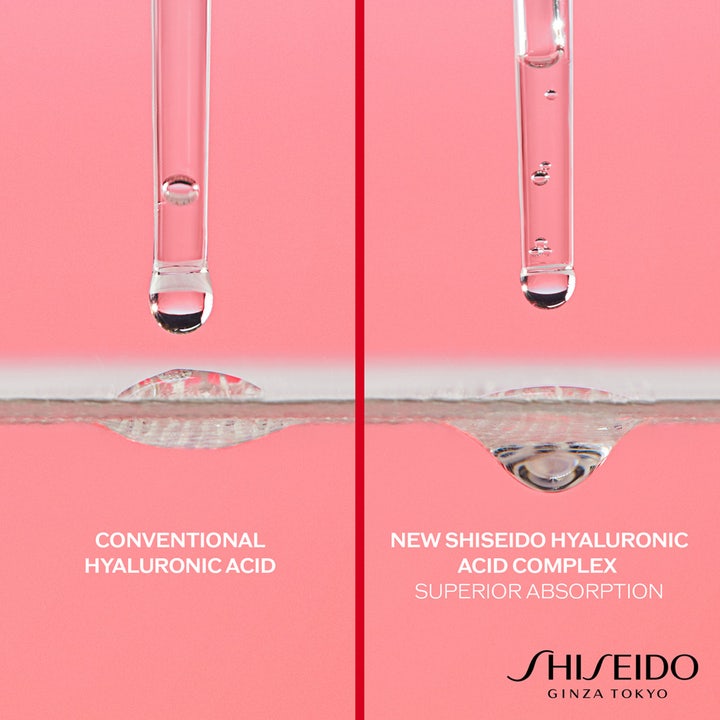 Shiseido Essential Energy Day Cream 50 ml anti-age dagkräm hyaluronsyra som visar överlägsen absorption i huden.