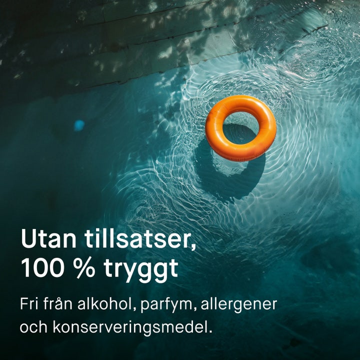 EVY Technology Sunscreen Mousse Kids 150 ml vattenfast solkräm barn som ger jämnt skydd för barn som leker på en strand.