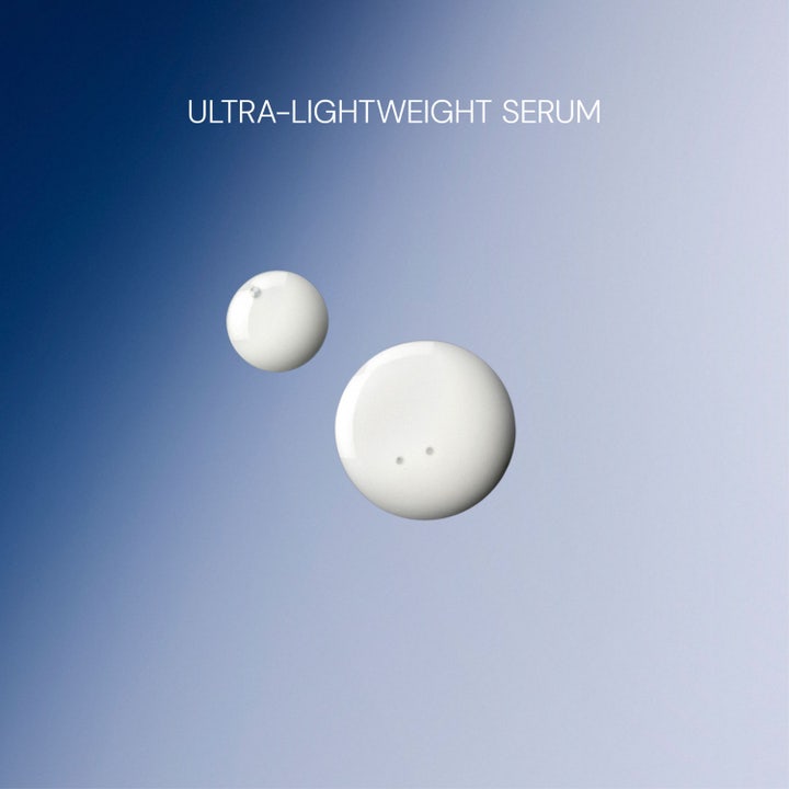 Elemis Pro Collagen Future Restore Serum 30 ml vit lätt konsistens med texten Ultra-Lightweight Serum
