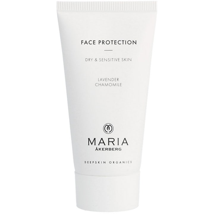 Maria Åkerberg Face Protection 50 ml lugnande ansiktskräm för torr känslig hud i vit plasttub