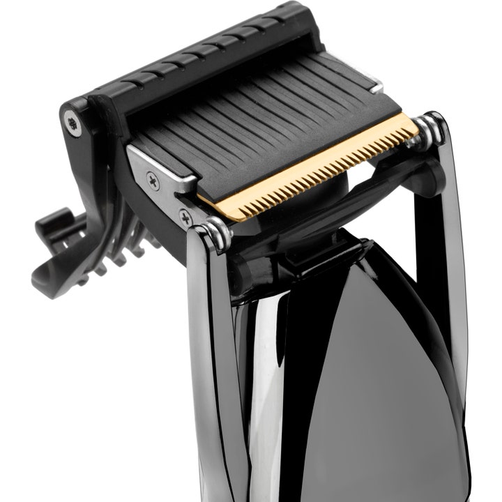 BaByliss Super-X Metal Stubble Trimmer S991E 1 st babyliss skäggtrimmer med guldpläterat blad och mörkgrå metalldesign
