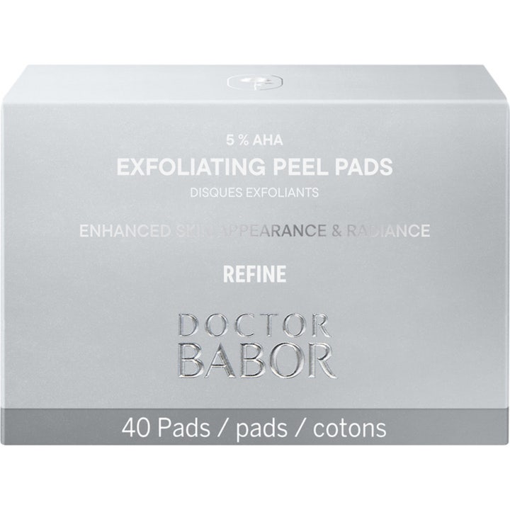 Babor DOC Exfoliating Peel Pads 40 st vita mönstrade aha peeling pads för lyster och 5% aha exfoliering