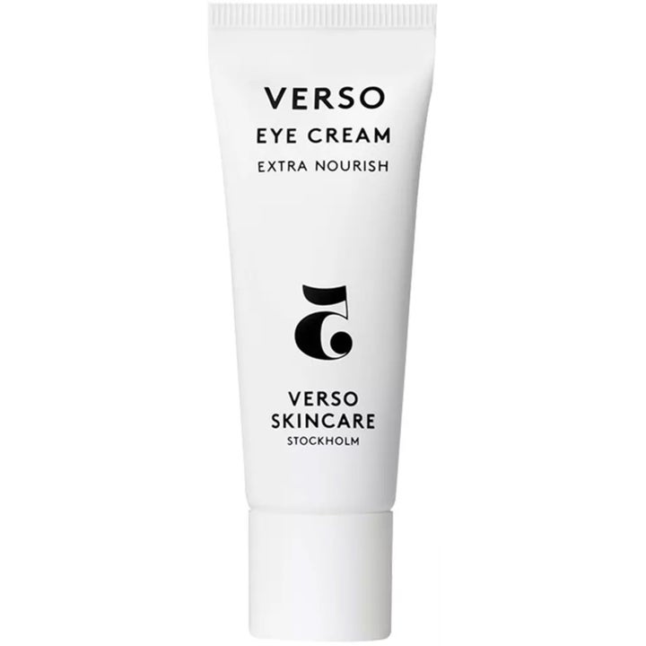 Verso Eye Cream Extra Nourish 20 ml närande ögonkräm i en vit minimalistisk plasttub som ger intensiv fukt.