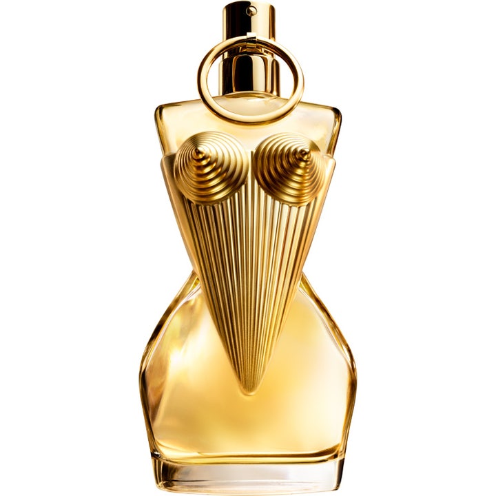 Jean Paul Gaultier Gaultier Divine Eau de Parfum 50 ml parfym dam i glasflaska formad som en kvinnokropp med guldkorsett