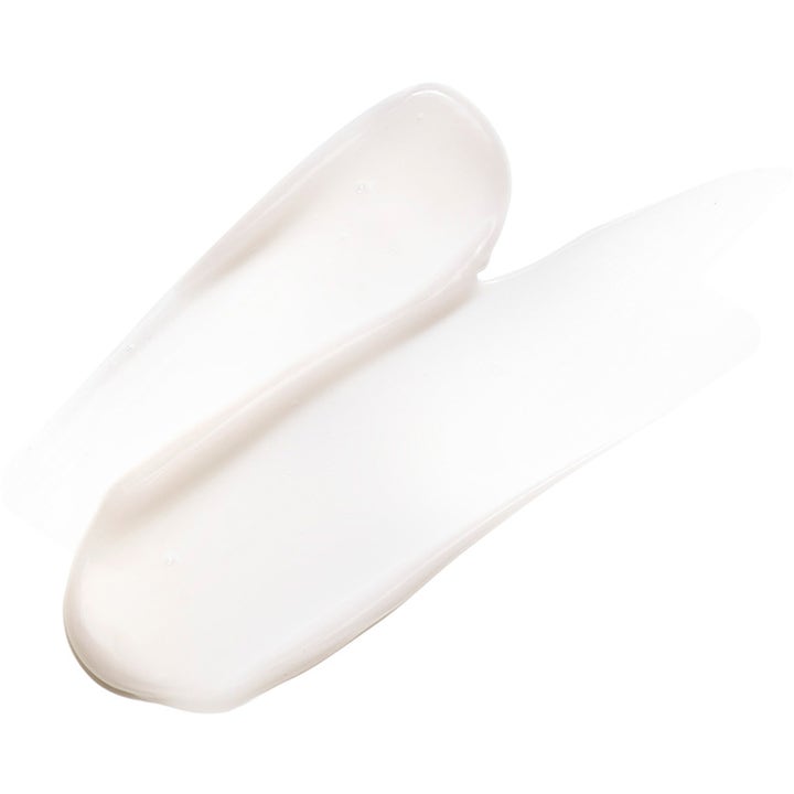 Exuviance Night Corrector 50 g oljefri ansiktskräm visar en lätt och krämig vit textur av exuviance nattkorrektör hydrogel.