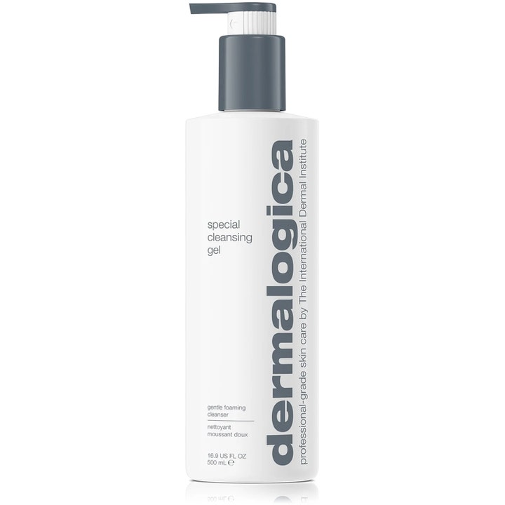 Dermalogica Special Cleansing Gel 500 ml dermalogica ansiktsrengöring för känslig hud i vit flaska med grå pump