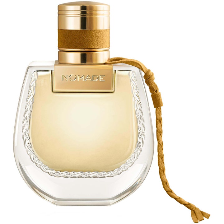 Chloé Nomade Jasmin Naturelle 50ml eau de parfum i glasflaska med flätat dekorativt band och guldfärgat lock