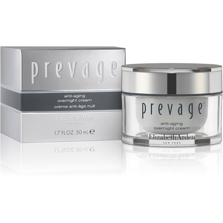 Elizabeth Arden Prevage Anti-aging Overnight Cream 50 ml nattkräm anti-aging i lyxig silverburk med ytterbox