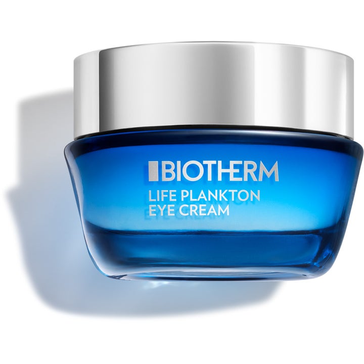 Biotherm Life Plankton Eye Cream 15 ml anti-age ögonkräm i en blå glasburk med silverlock som ger lyster.