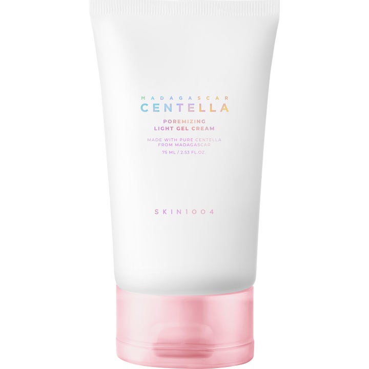 SKIN1004 Madagascar Centella Poremizing Light Gel Cream 75 ml i vit tub med ljusrosa lock