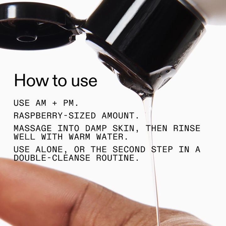 The INKEY List Salicylic Acid Cleanser 60 ml salicylsyra rengöring visar klar gel och instruktioner för användning.