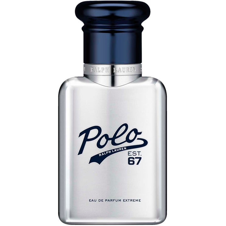 Ralph Lauren Polo 67 Extreme 40ml intensiv herrparfym i en silverfärgad metallisk flaska med mörkblått lock