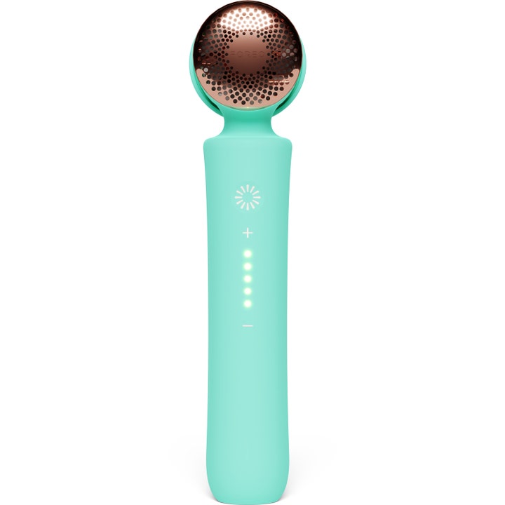 FOREO PEACH 2 Mint 1 st IPL behandling för permanent hårborttagning i mintgrön silikon med roséguldfärgat huvud.