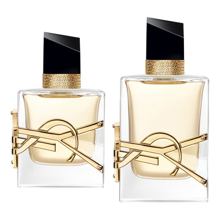 Yves Saint Laurent Libre 50 ml och 80 ml ysl libre duo set dam i glasflaskor med guldlogotyp och snedställda svarta lock