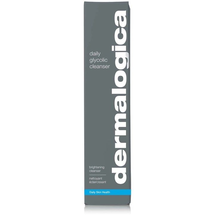 Dermalogica Daily Glycolic Cleanser Duo lystergivande ansiktsrengöring i en grå ytterförpackning av kartong