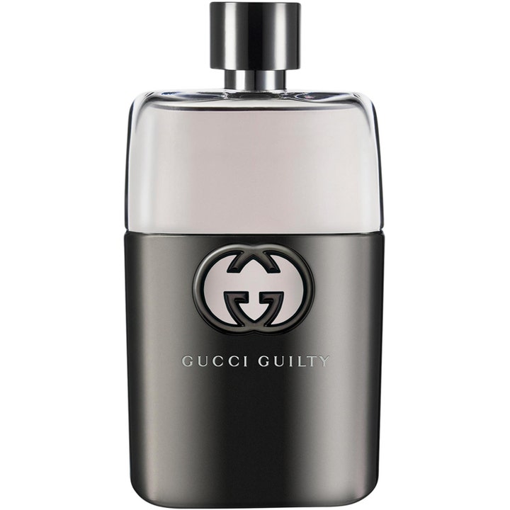 Gucci Guilty Pour Homme Eau de Toilette 90 ml herrparfym i flaska av klart glas och mörkgrå metall med logotyp