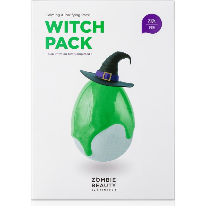 SKIN1004 Zombie Beauty Witch Pack 8 st ansiktsmask för pormaskar witch pack i vit box med grön klick och häxhatt
