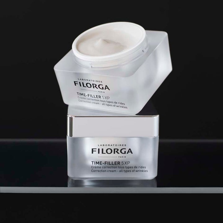 Filorga Time-Filler 5XP kräm i frostad glasburk ger anti age behandling multi-korrektion för effektiv rynkborttagning