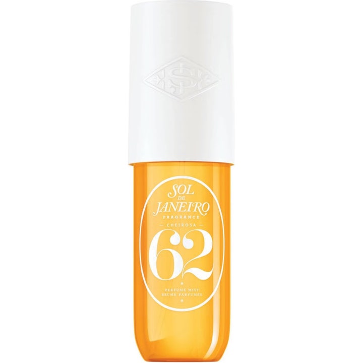 Sol de Janeiro Cheirosa 62 90 ml sol de janeiro hair and body mist i orange flaska med vitt lock är en varm parfym