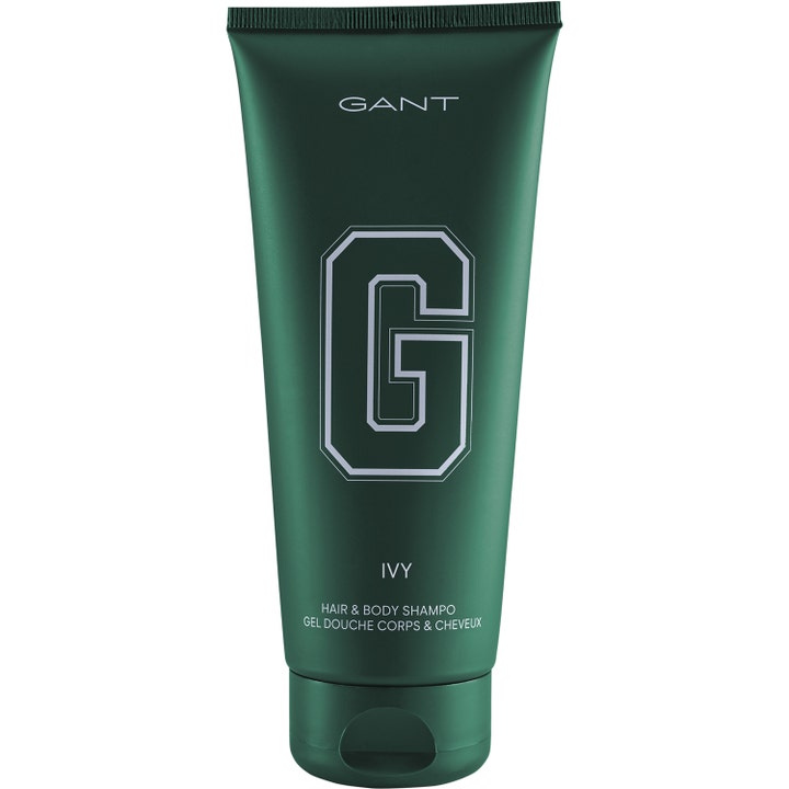 Gant Ivy Hair & Body Shampo 200 ml uppfriskande duschgel i en mörkgrön matt tub med stor grafisk G-logotyp