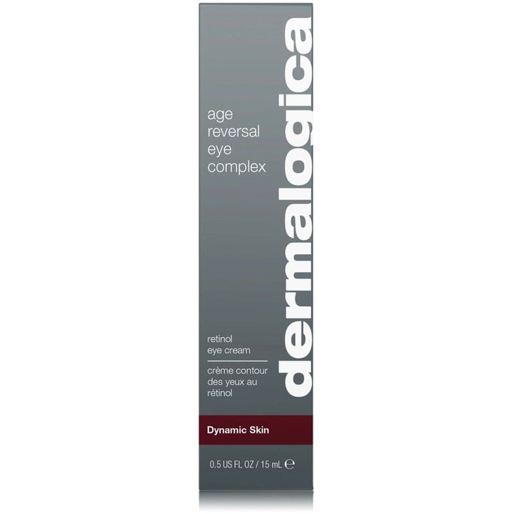 Dermalogica Age Reversal Eye Complex 15 ml retinol ögonkräm i en grå och röd ytterförpackning