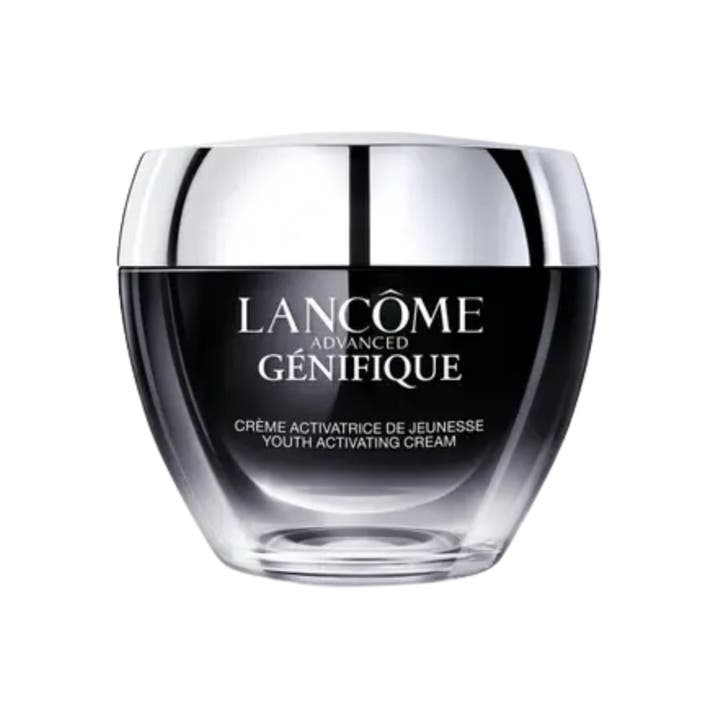 Lancôme Génifique anti-aging dagkräm 50 ml är en hydraterande ansiktskräm i elegant svart glasburk med silverlock