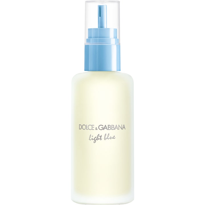 Dolce & Gabbana Light Blue Eau de Toilette 150 ml citrus parfym refill ger en fräsch parfym i frostad flaska med blå pump