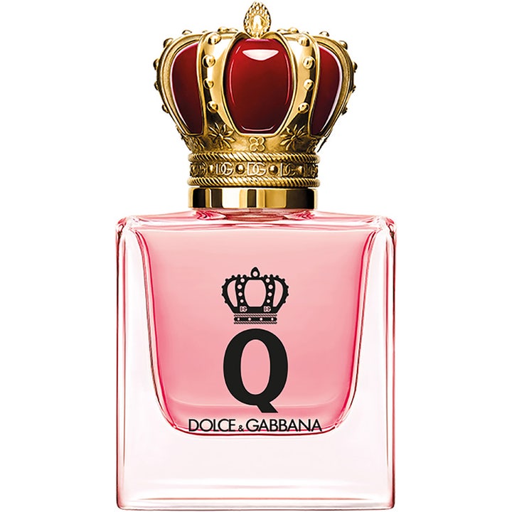 Dolce & Gabbana Q by Dolce & Gabbana 30 ml eau de parfum i flaska med rosa vätska och guldlock formad som en krona