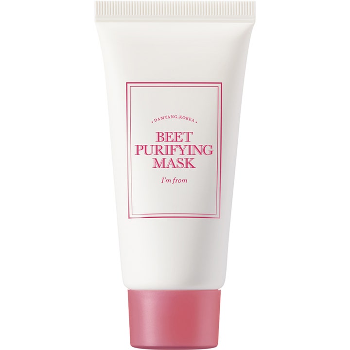I'm from Beet Purifying Mask 110g rensande mask i vit tub med rosa lock för djup rensning