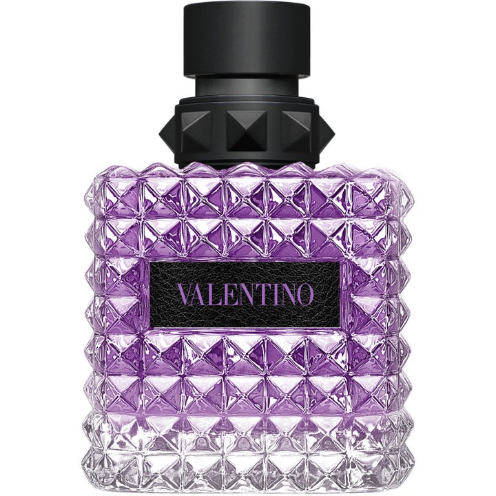 Valentino Born in Roma Donna Purple Melancholia 100 ml parfym i lila glasflaska med nitar och svart kork