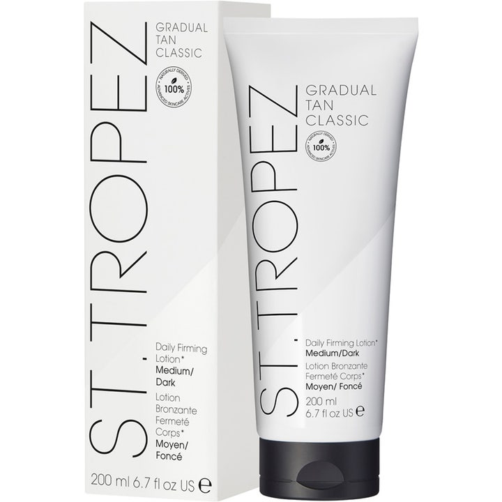 St.Tropez Gradual Tan Body Lotion 200 ml brun utan sol för kroppen i vit tub som ger fasthet och lyster.