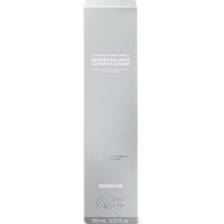 Babor Barrier Balance Lotion Cleanser 150 ml rengöringslotion i ljusgrå ytterförpackning för babor hudbarriär.