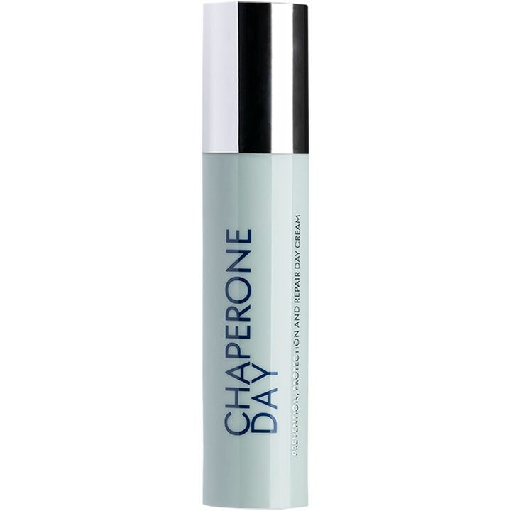 Chaperone Day Prevention Protection and Repair Day Cream 50 ml i ljusblå pumpflaska med silverlock