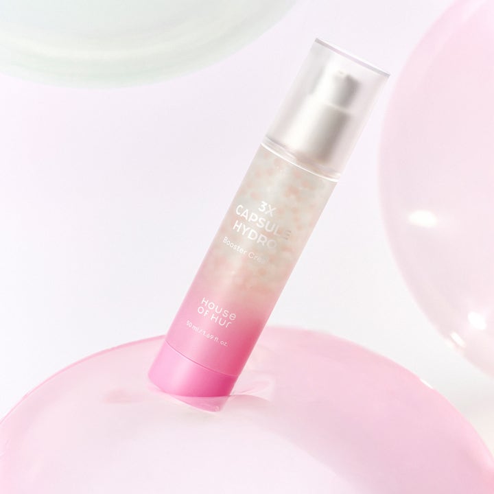 House of Hur Capsule Hydro Booster Cream 50 ml återfuktande ansiktskräm i rosa tub med synliga kapslar