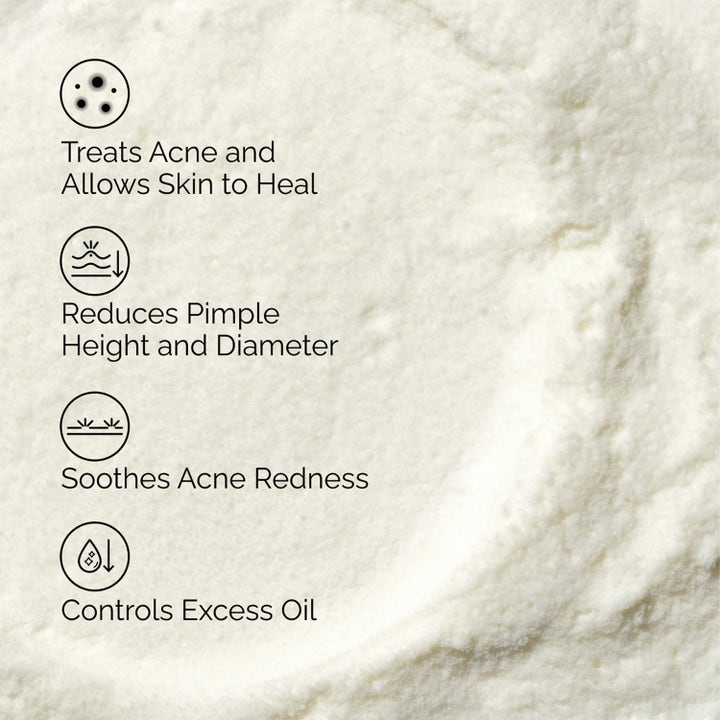 The Ordinary Sulfur 10% Powder-To-Cream Concentrate 5 g spot treatment mot acne på vitt puder dämpar rodnad.