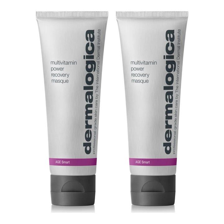 Dermalogica Multivitamin Power Recovery Masque 2-pack reparerande ansiktsmask i grå tuber med svarta lock
