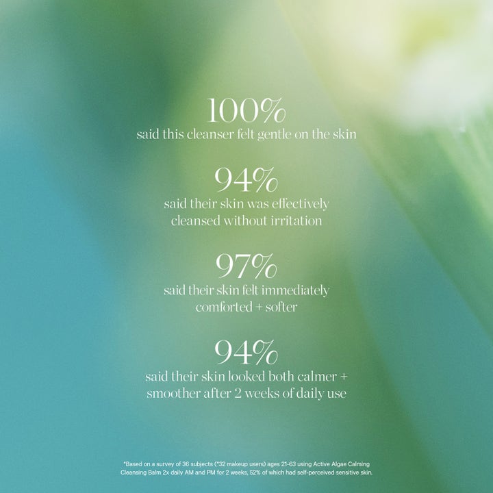 KORA Organics Active Algae Melting Cleansing Balm 100 g ekologisk rengöring visar studieresultat för mjukare och lugnare hy.