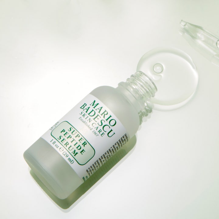 Mario Badescu Super Peptide Serum 29 ml hudvård mot rynkor i frostat glas med en klick genomskinlig textur