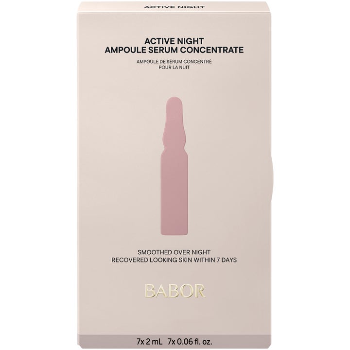 Babor Active Night Ampoule Serum Concentrate 14 ml nattserum i ljusrosa ytterförpackning