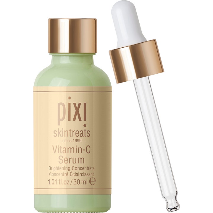 Pixi Vitamin-C Serum 30 ml lystergivande c vitamin serum anti aging i ljusgrön glasflaska med separat glaspipett.