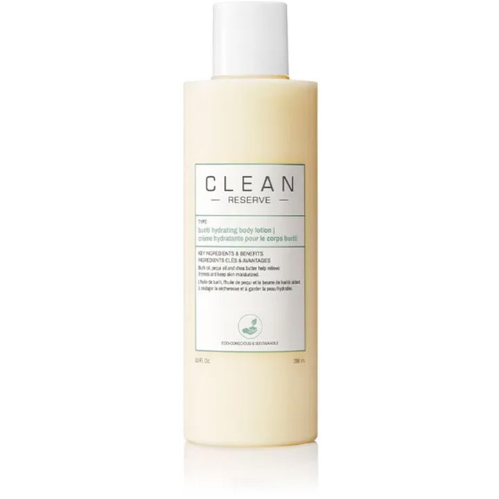 Clean Reserve Buriti Hydrating Body Lotion 296 ml bodylotion för torr hud med buriti olja i frostad flaska