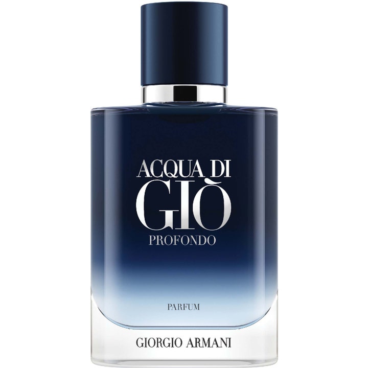 Armani Acqua di Giò Profondo herr 50 ml fräsch parfym i marinblå tonad glasflaska med mörkt lock